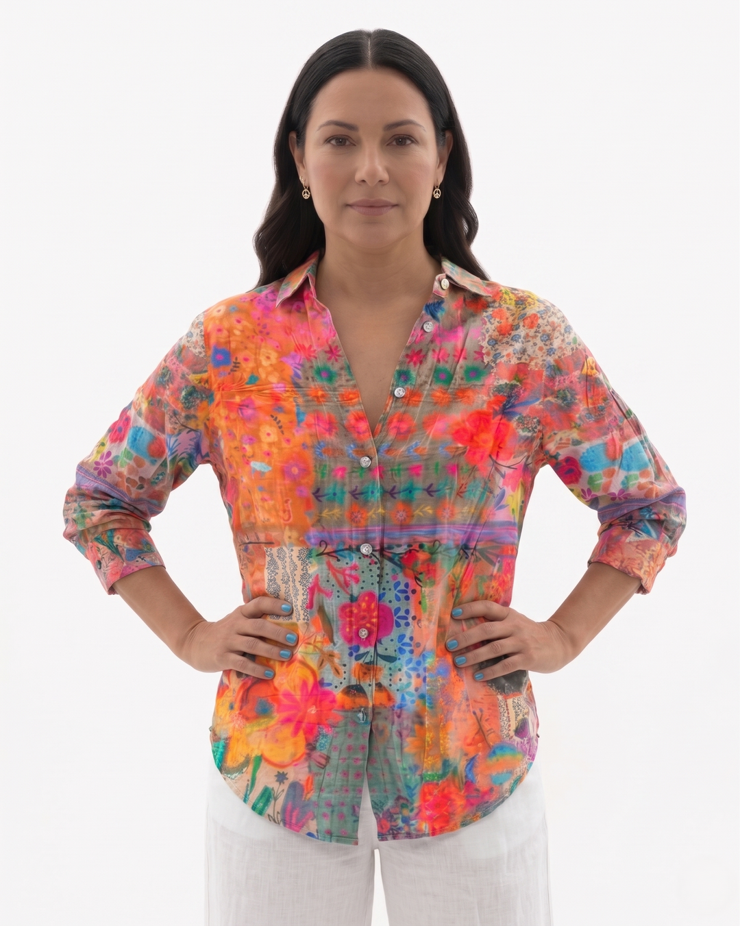 Siopie | Women’s Printed Button Through Blouse