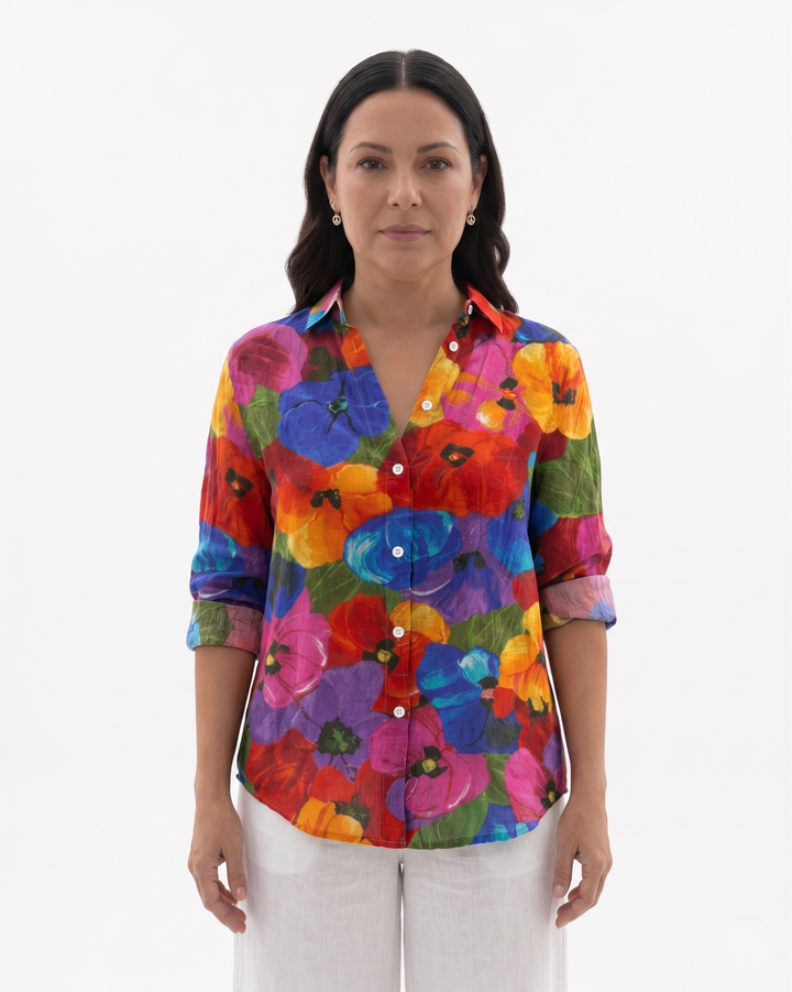 Siopie | Women’s Printed Button Through Blouse