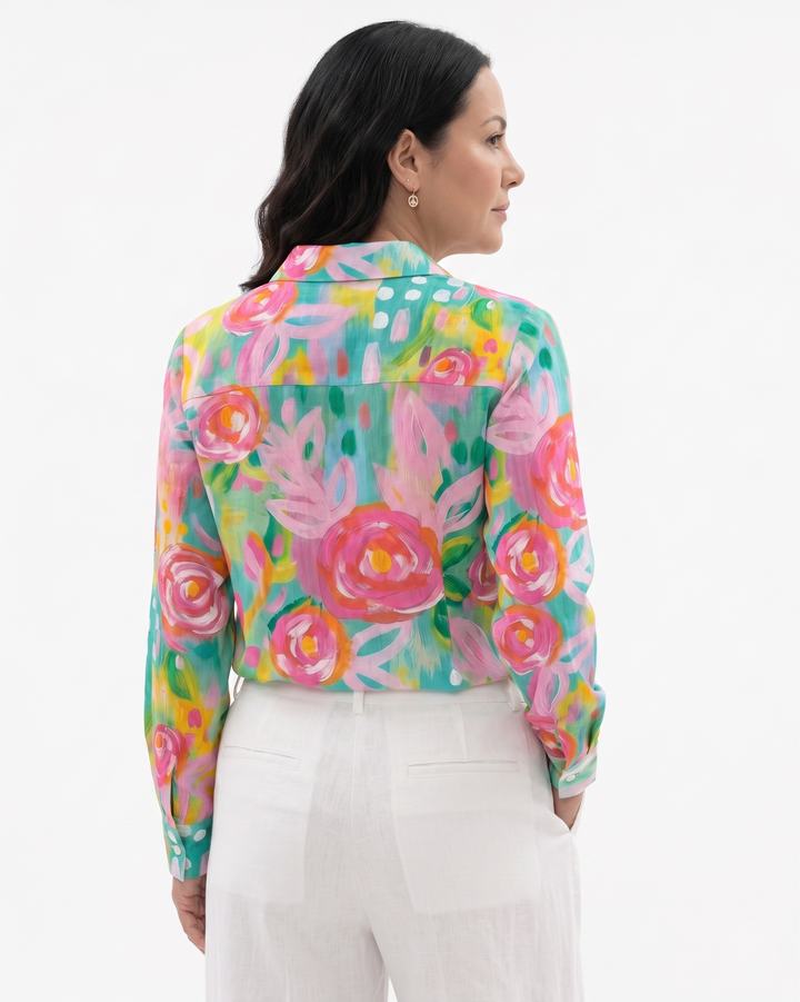 Siopie | Women’s Printed Button Through Blouse