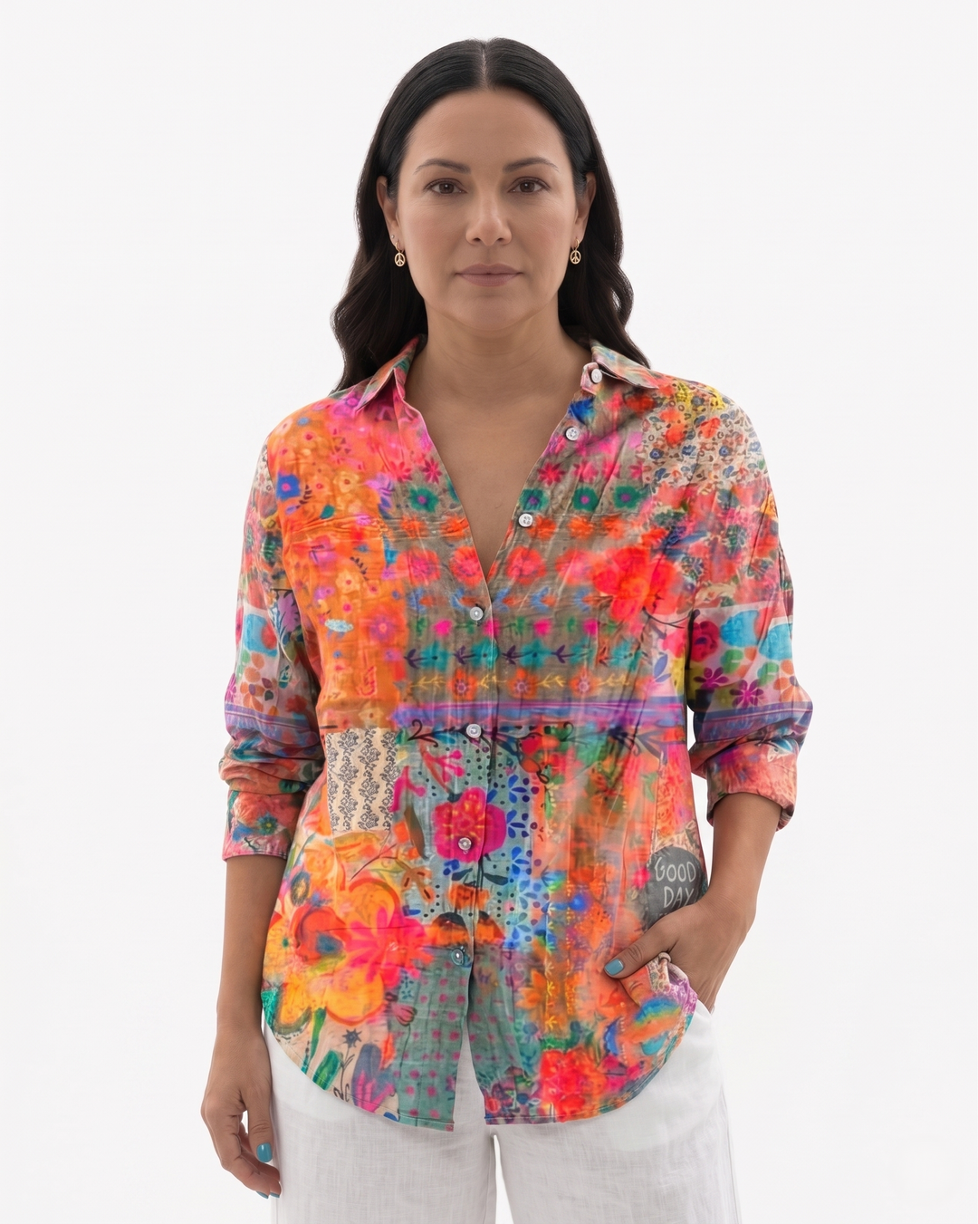 Siopie | Women’s Printed Button Through Blouse