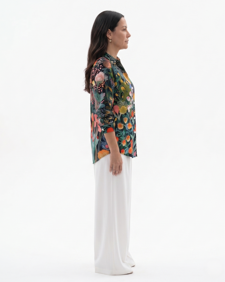 Siopie | Women’s Printed Button Through Blouse