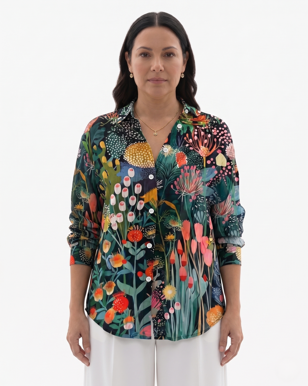 Siopie | Women’s Printed Button Through Blouse