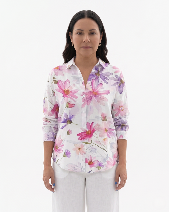 Siopie | Women’s Printed Button Through Blouse