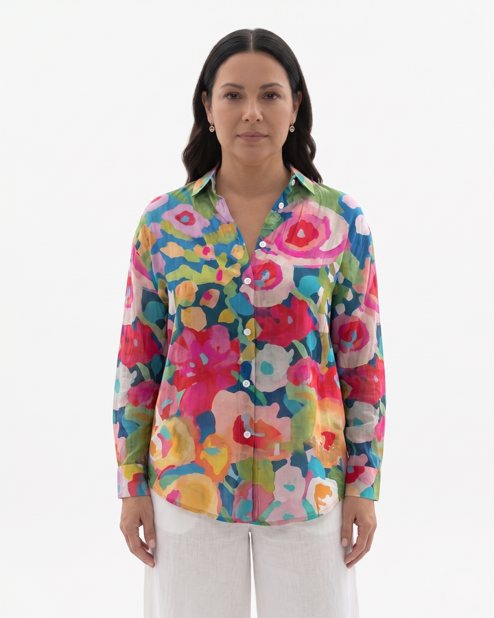 Siopie | Women’s Printed Button Through Blouse