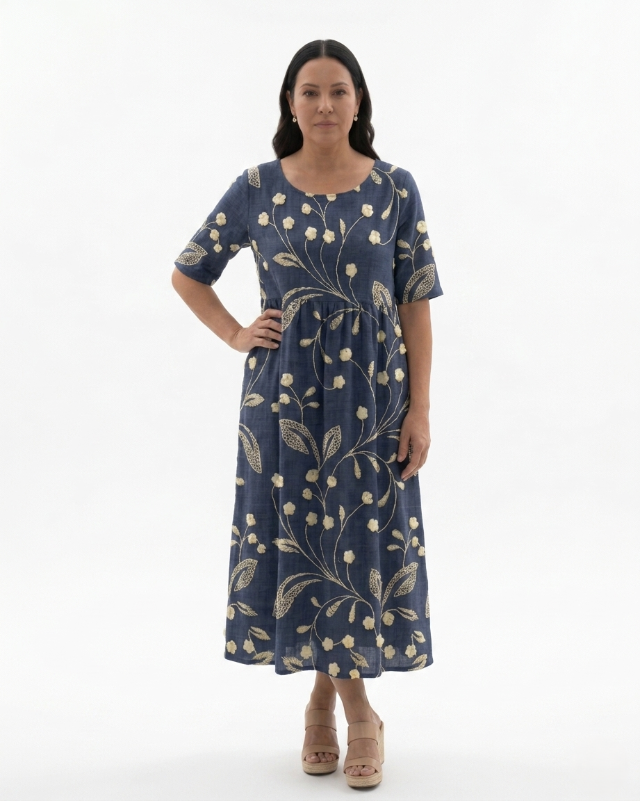 Siopie | Women’s Relaxed Fit Floral Midi Dress