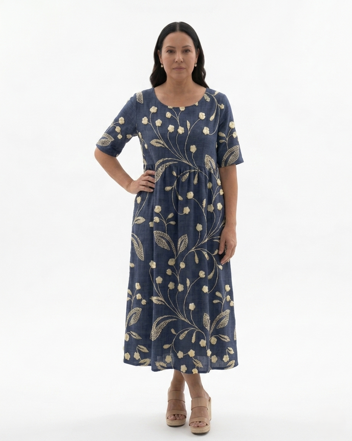 Siopie | Women’s Relaxed Fit Floral Midi Dress
