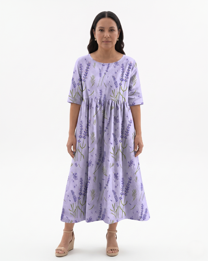 Siopie | Women’s Relaxed Fit Floral Midi Dress