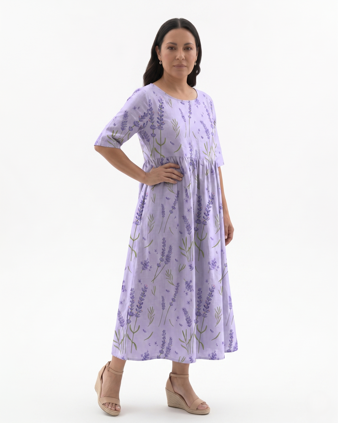 Siopie | Women’s Relaxed Fit Floral Midi Dress