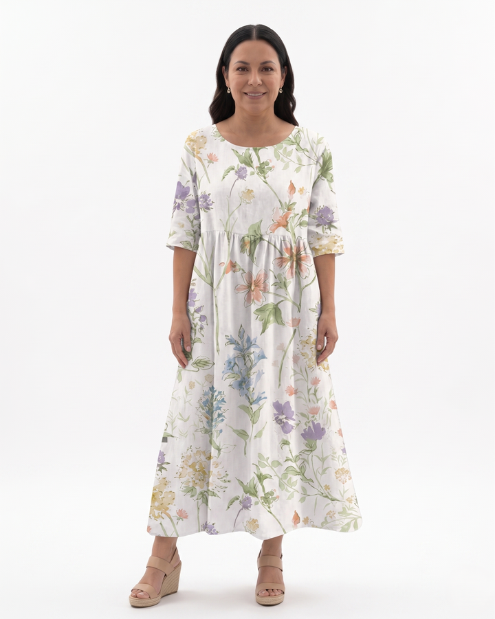 Siopie | Women’s Relaxed Fit Floral Midi Dress