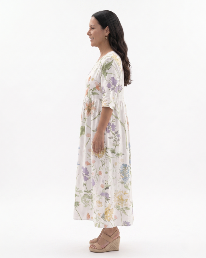 Siopie | Women’s Relaxed Fit Floral Midi Dress