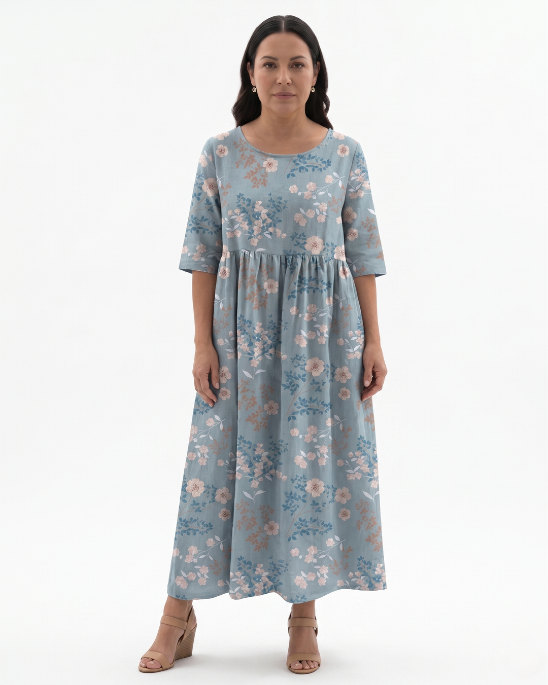 Siopie | Women’s Relaxed Fit Floral Midi Dress