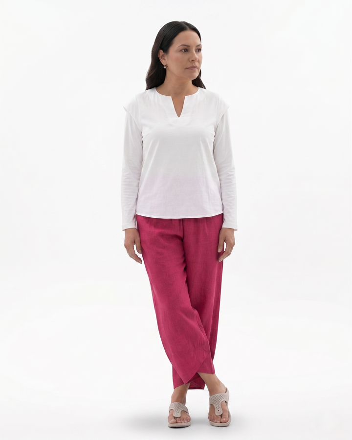 Siopie | Women’s Relaxed Fit Tulip Hem Trousers