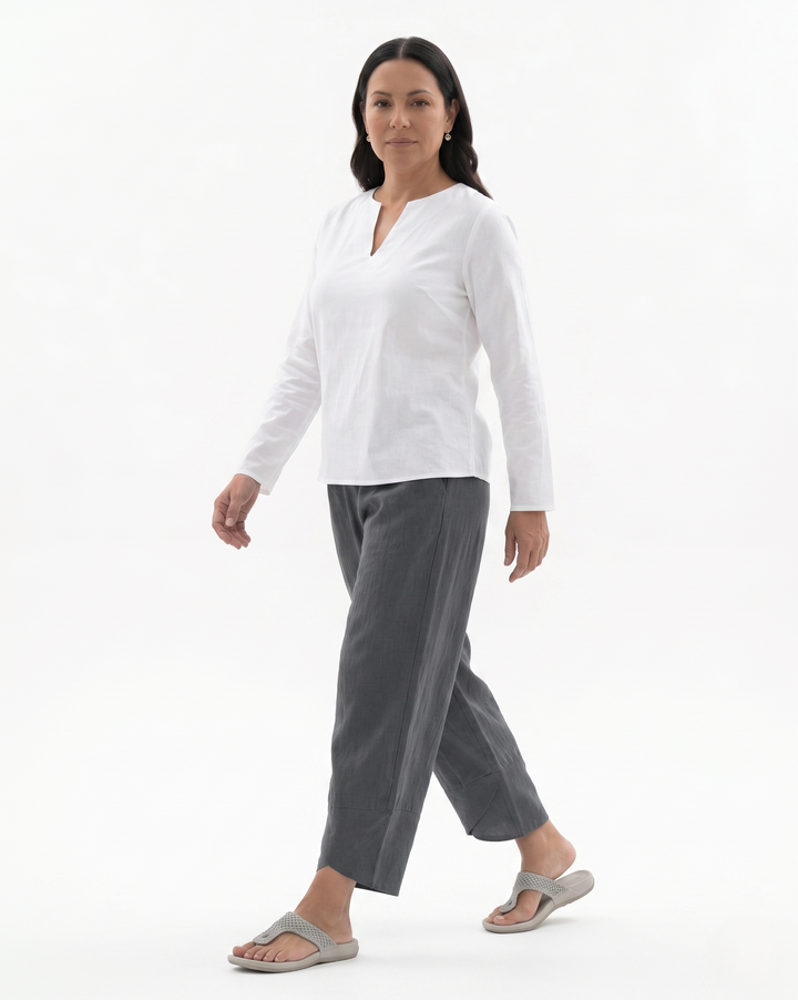 Siopie | Women’s Relaxed Fit Tulip Hem Trousers