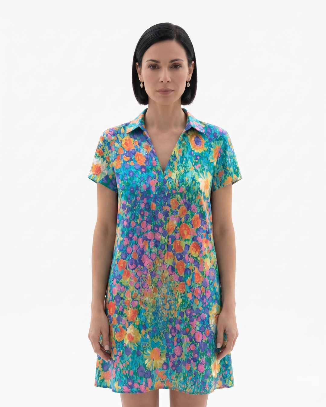 Siopie | Women’s Short Sleeve Printed Dress