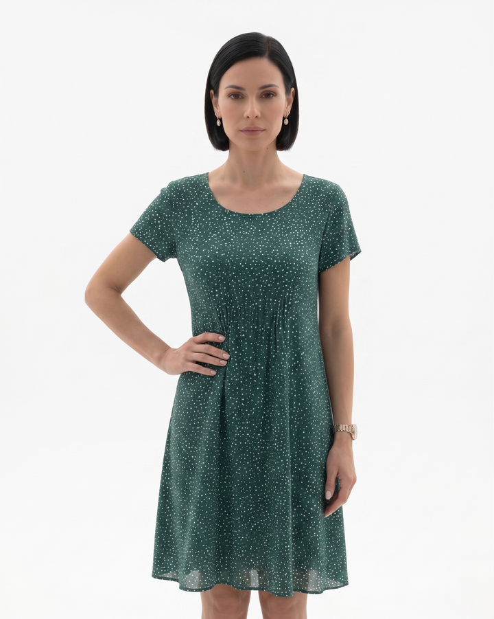 Siopie | Women’s Short Sleeve Printed Dress