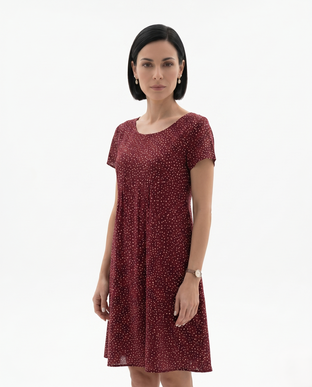 Siopie | Women’s Short Sleeve Printed Dress