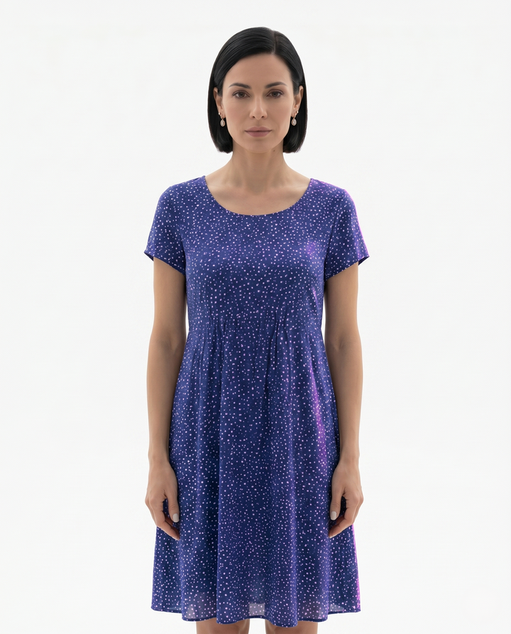 Siopie | Women’s Short Sleeve Printed Dress