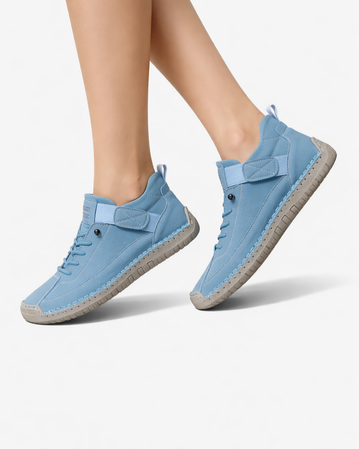 Siopie | Women’s Soft Leather Casual Trainers