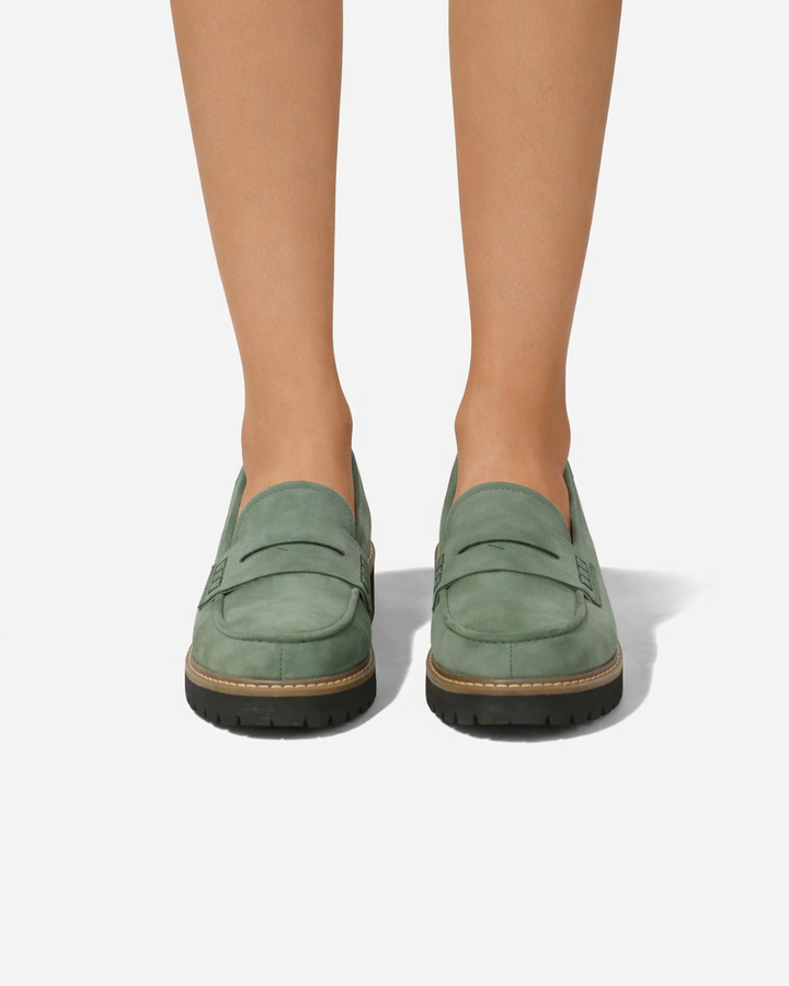 Siopie | Women’s Suede Platform Loafers