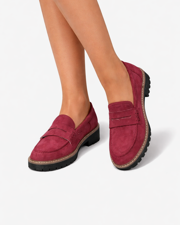 Siopie | Women’s Suede Platform Loafers