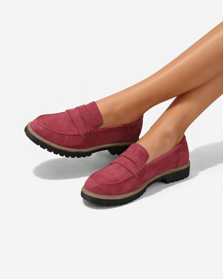 Siopie | Women’s Suede Platform Loafers