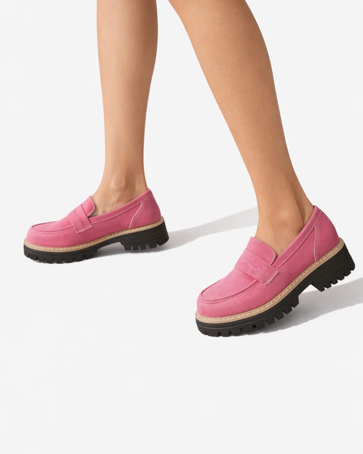 Siopie | Women’s Suede Platform Loafers