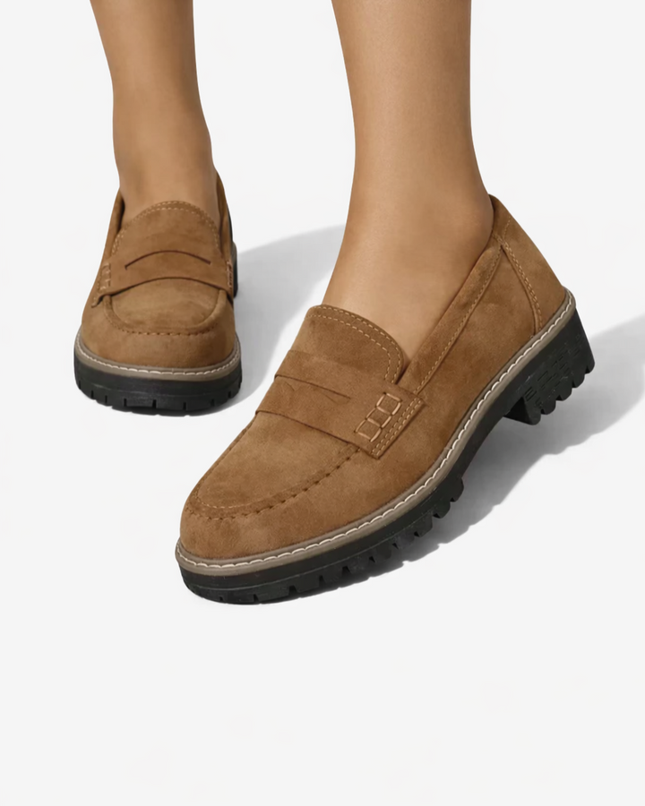 Siopie | Women’s Suede Platform Loafers