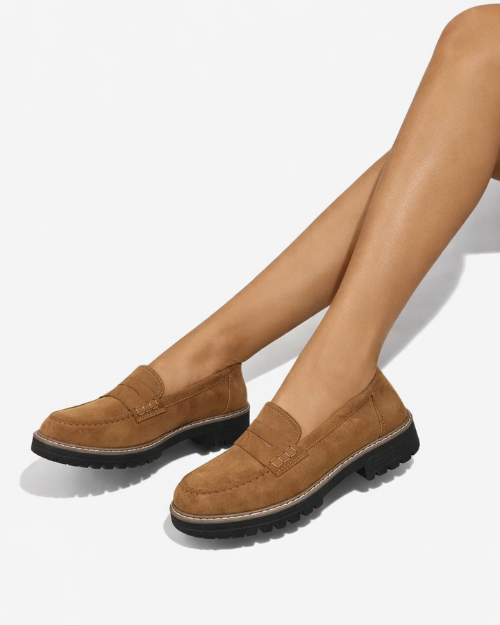 Siopie | Women’s Suede Platform Loafers