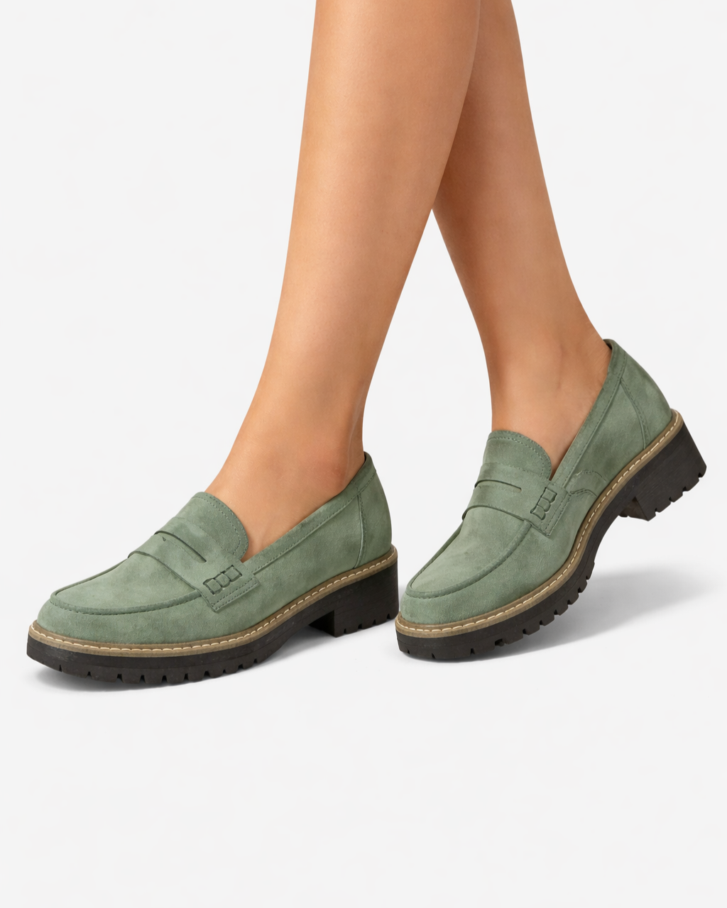Siopie | Women’s Suede Platform Loafers