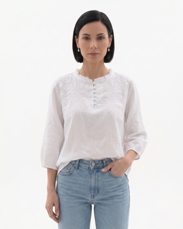 Siopie | Women’s Textured Cotton Blouse