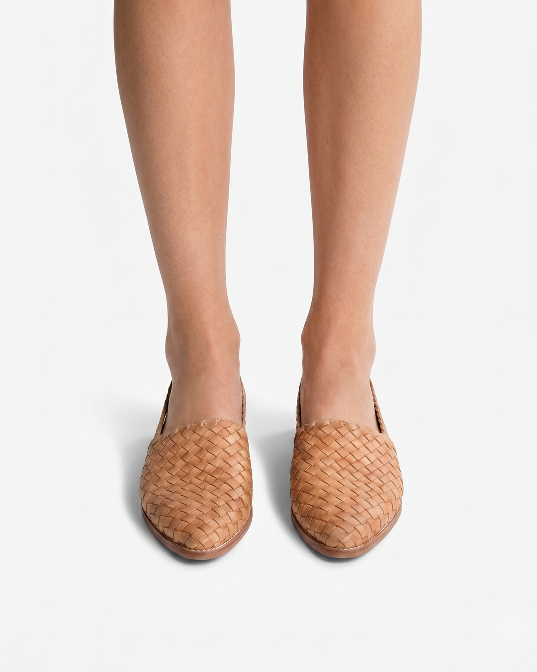 Siopie | Women’s Woven Leather Slingback Shoes