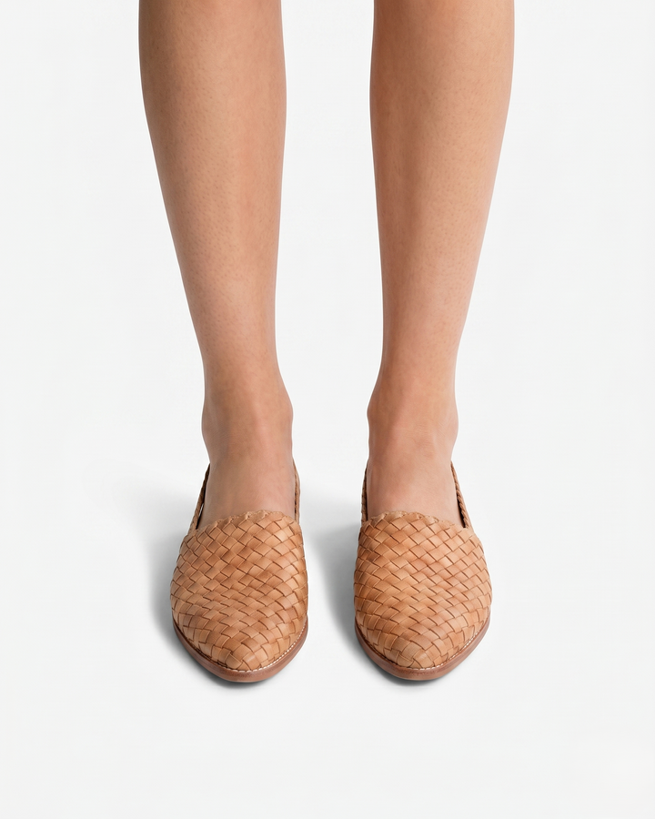 Siopie | Women’s Woven Leather Slingback Shoes