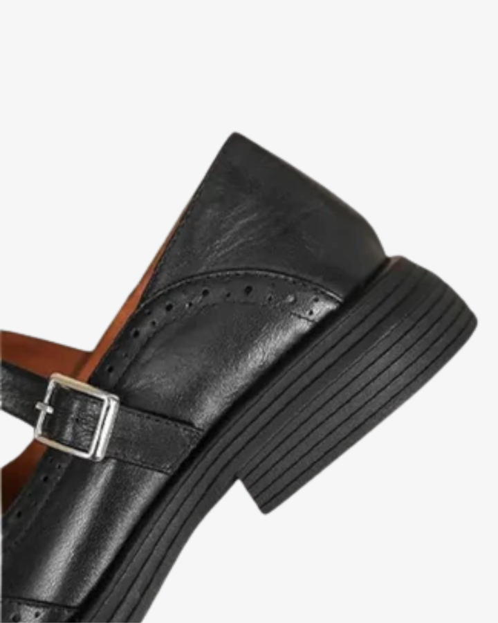 Siopie | Women’s Leather Brogue Mary Jane Shoes