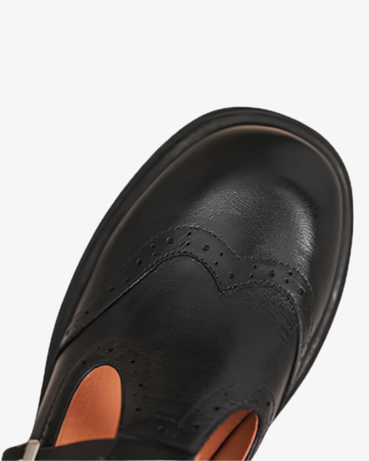 Siopie | Women’s Leather Brogue Mary Jane Shoes