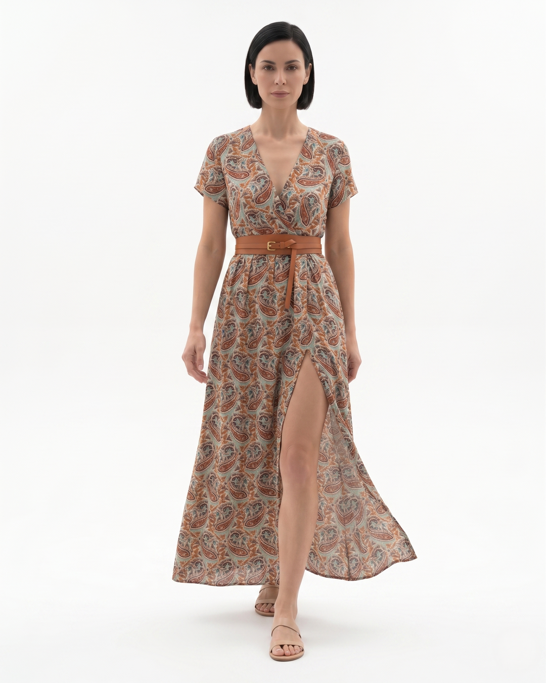 Siopie | Women’s Bohemian Floral Split Hem Maxi Dress