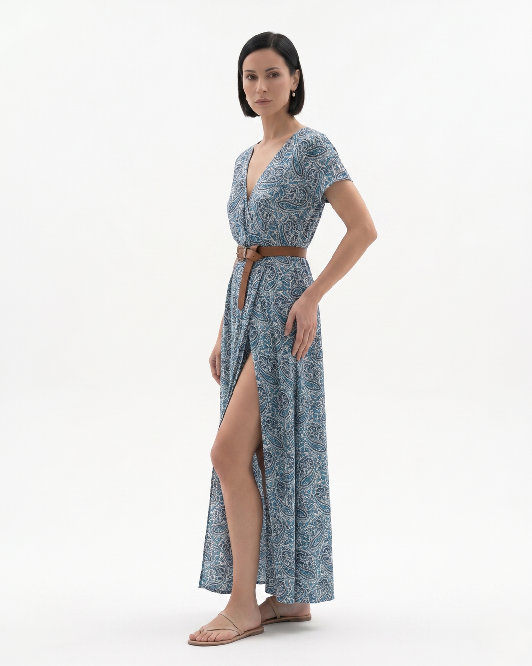 Siopie | Women’s Bohemian Floral Split Hem Maxi Dress