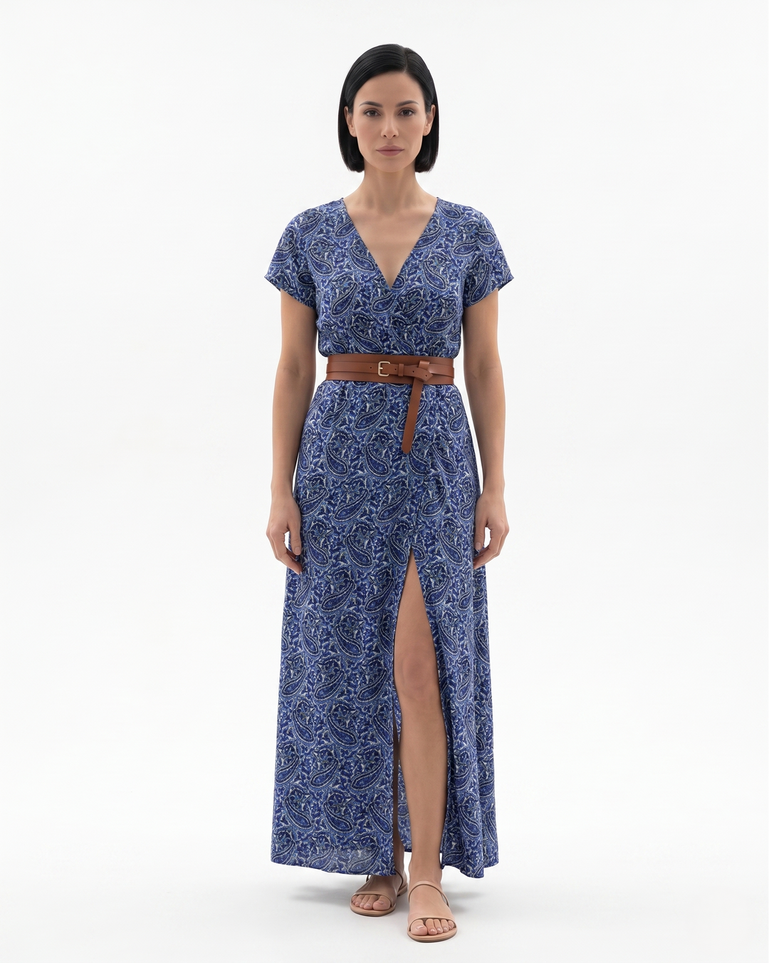 Siopie | Women’s Bohemian Floral Split Hem Maxi Dress
