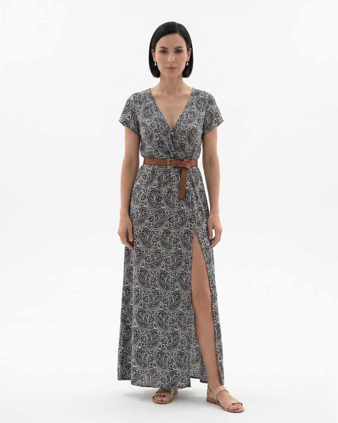 Siopie | Women’s Bohemian Floral Split Hem Maxi Dress