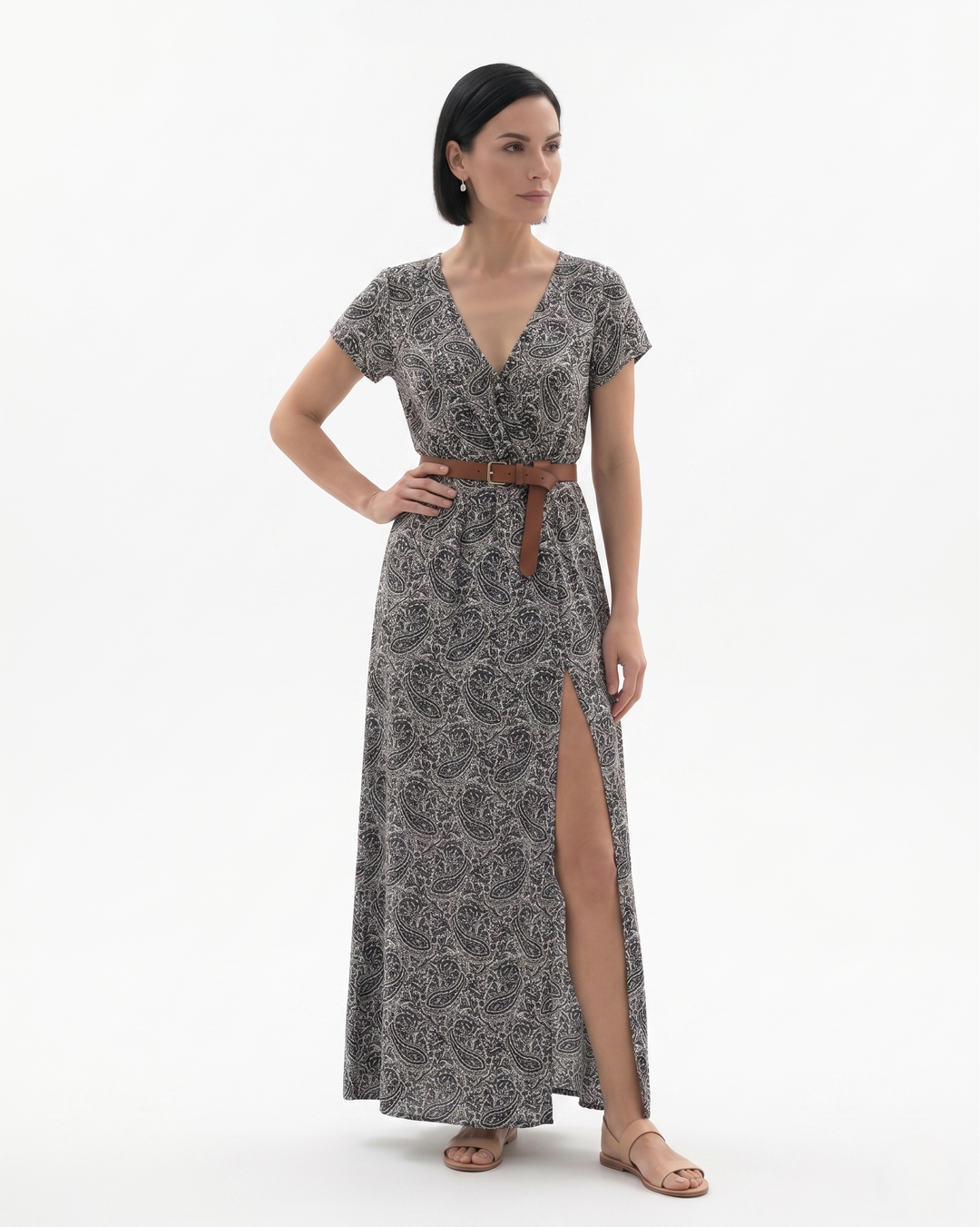 Siopie | Women’s Bohemian Floral Split Hem Maxi Dress