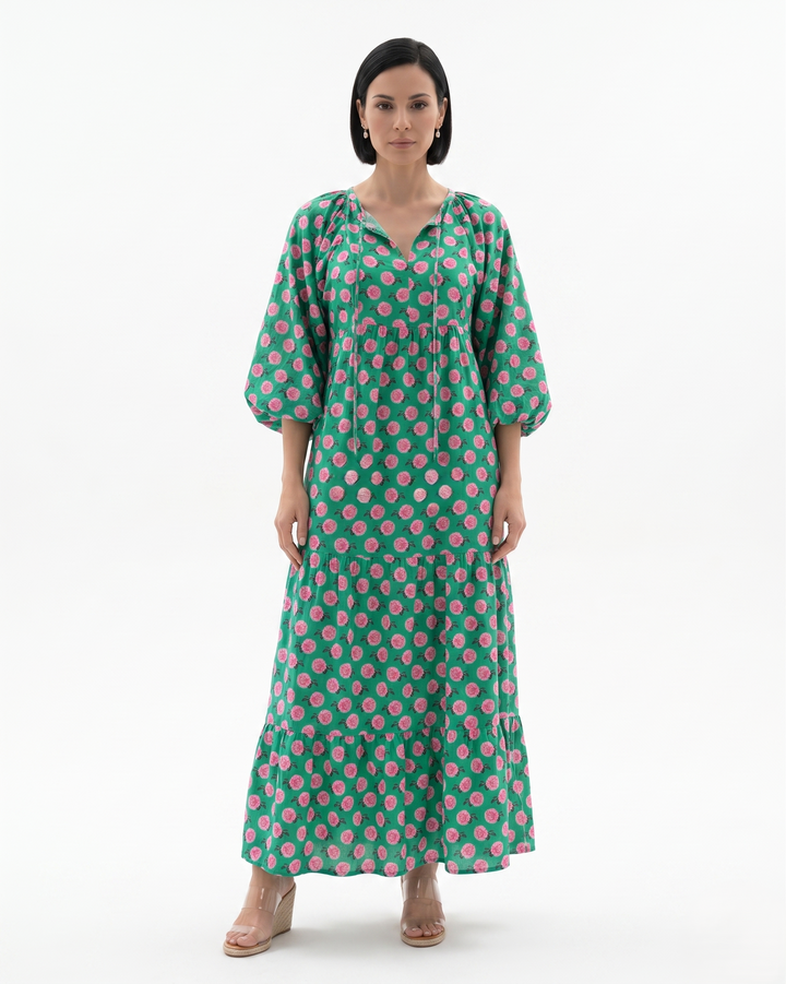 Siopie | Women’s Bohemian Tiered Maxi Dress