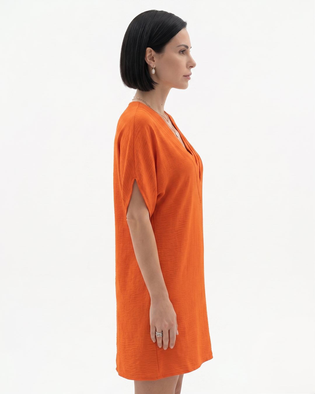 Siopie | Women’s Draped V-Neck Shift Dress