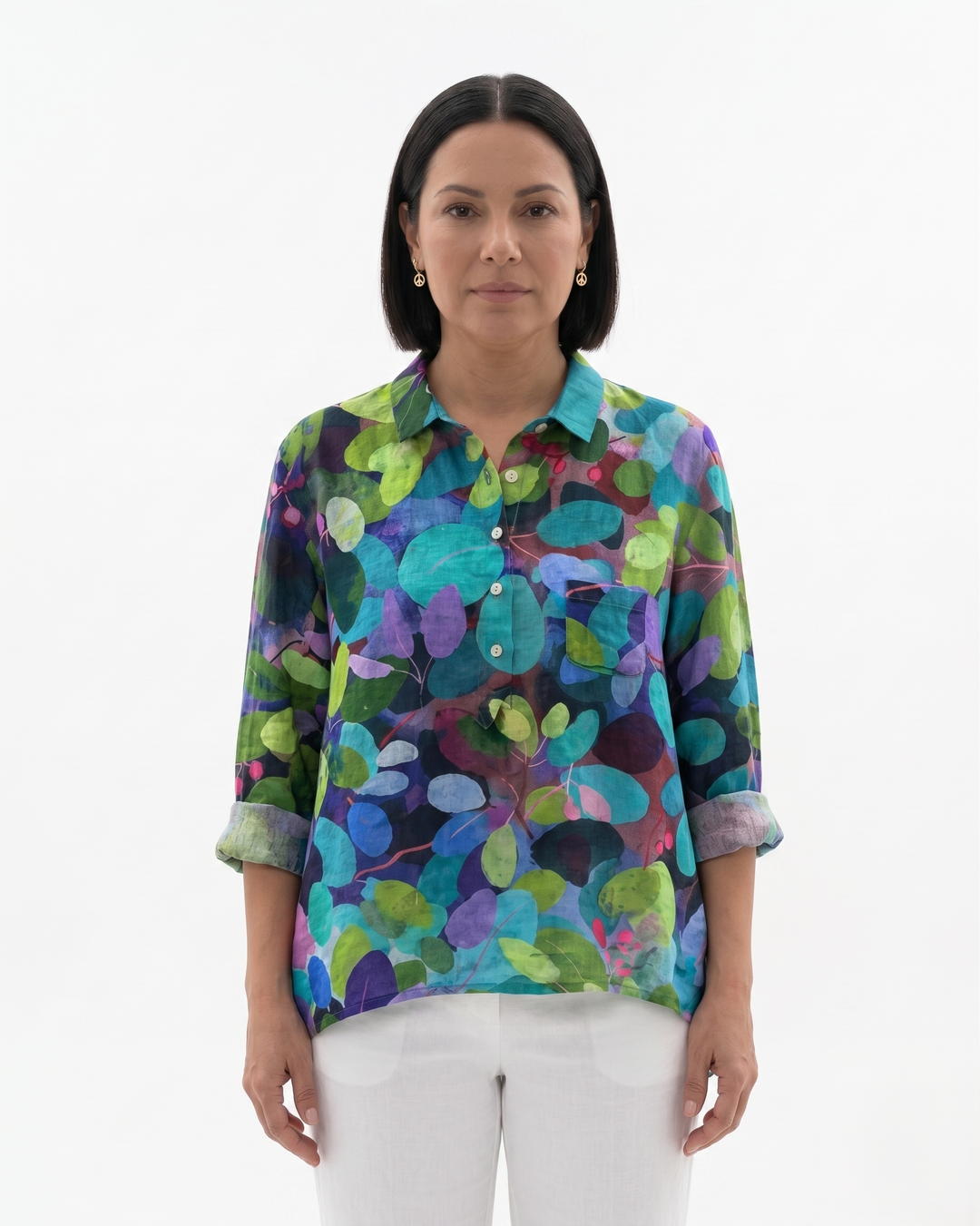 Siopie | Women’s Floral Print Loose Fit Blouse