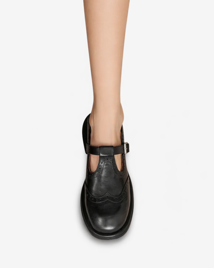 Siopie | Women’s Leather Brogue Mary Jane Shoes
