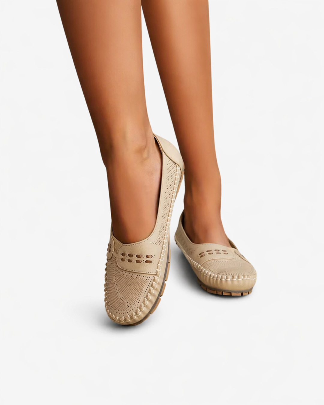 Siopie | Women’s Perforated Slip-On Loafers