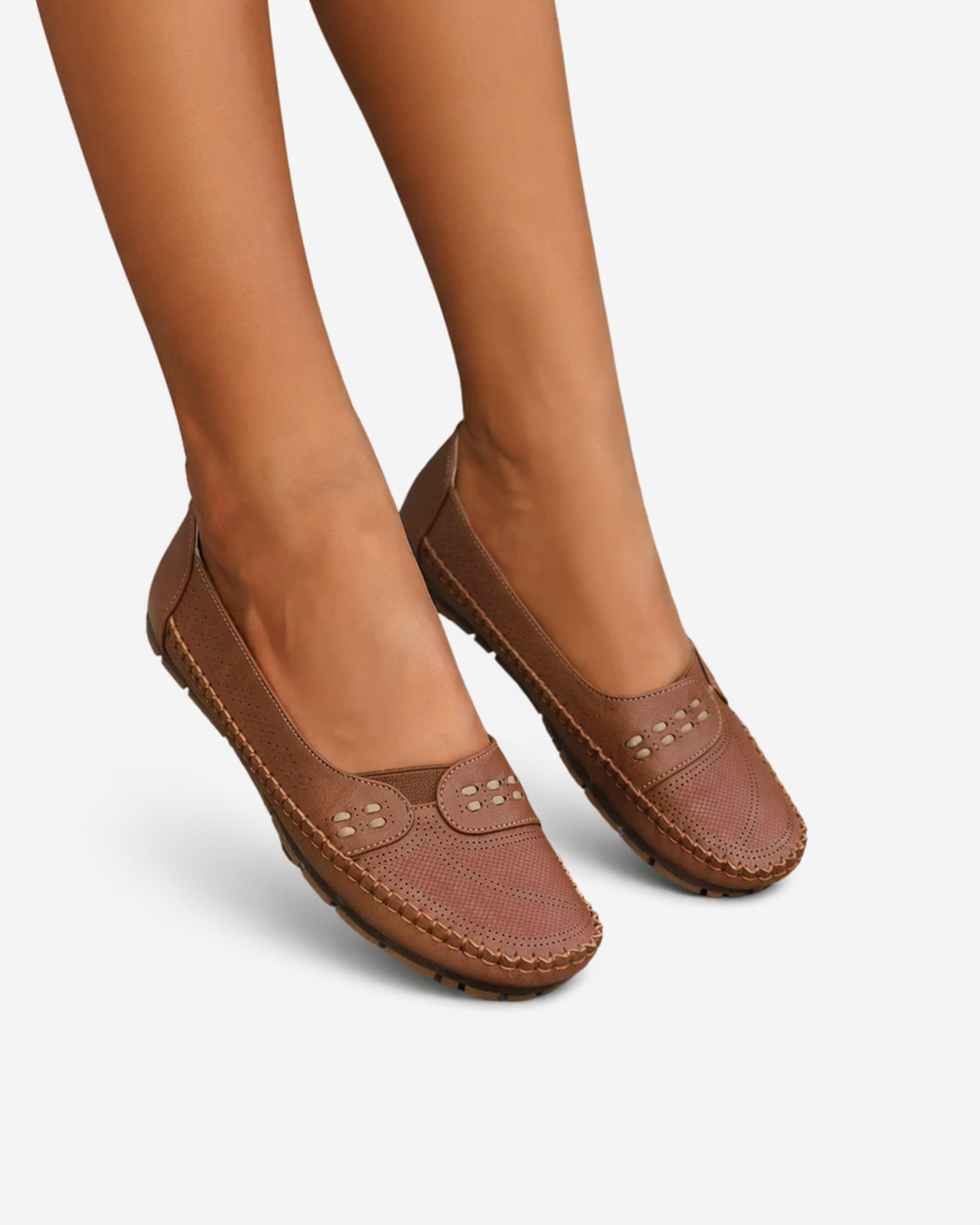 Siopie | Women’s Perforated Slip-On Loafers