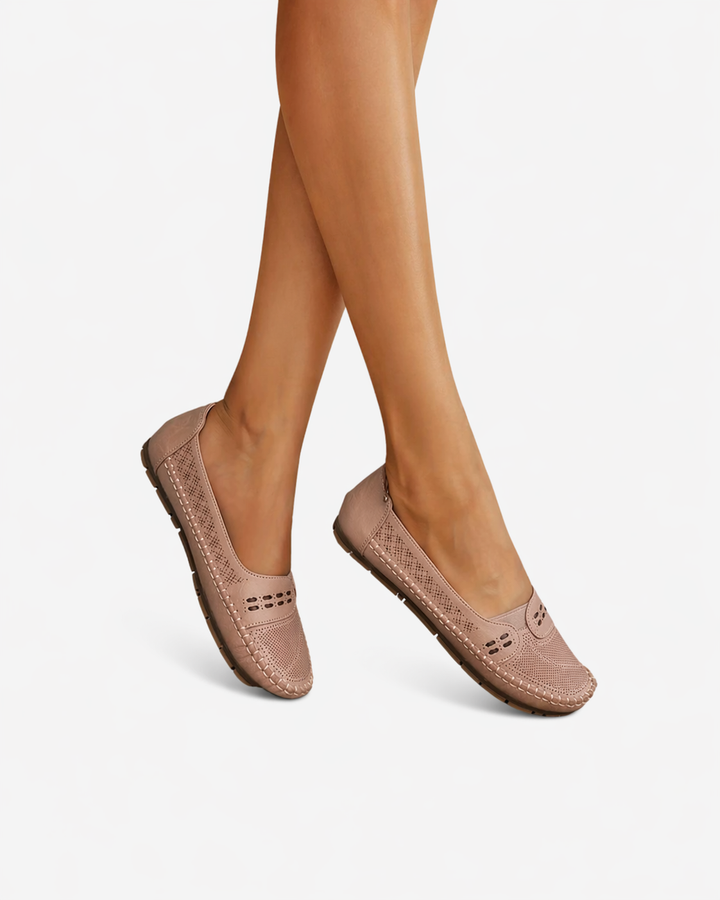 Siopie | Women’s Perforated Slip-On Loafers