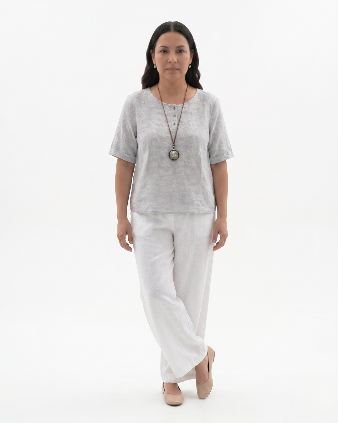Siopie | Women’s Printed Cotton Relaxed Blouse