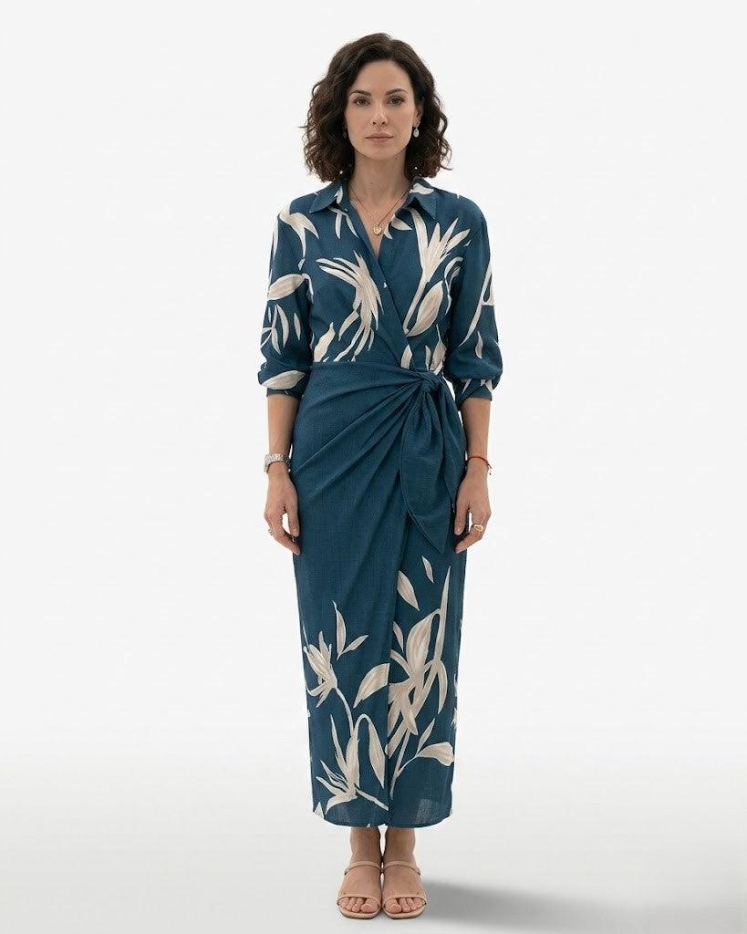 Siopie | Women’s Printed Wrap Dress