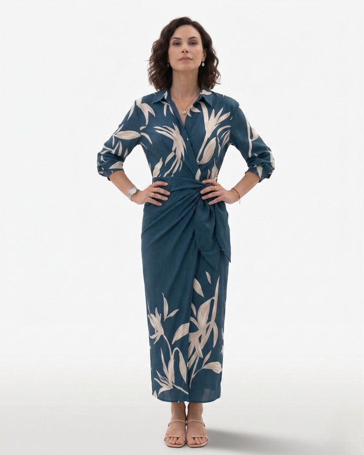 Siopie | Women’s Printed Wrap Dress