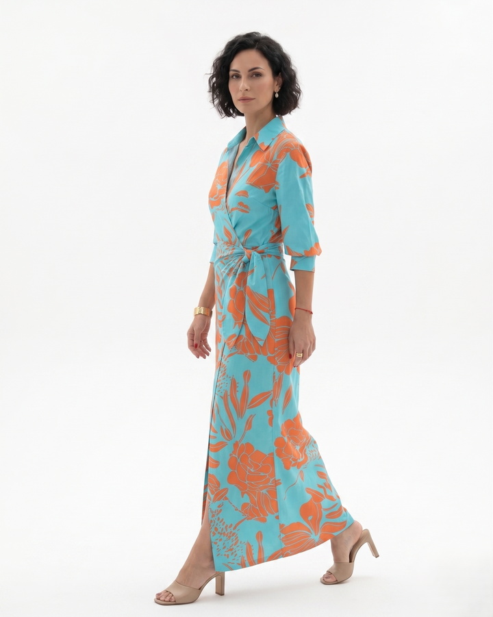 Siopie | Women’s Printed Wrap Dress